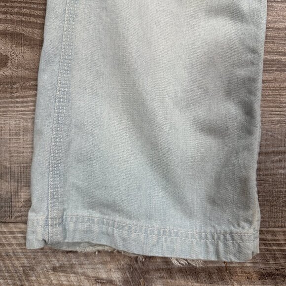 VTG Y2K Tommy Hilfiger Jeans Womens 9 x 31" Carpenter Cargo Boot Flare Flag Loop - Picture 6 of 15
